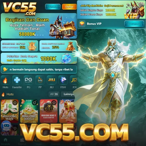 VC55 Bonus Member Baru 100%